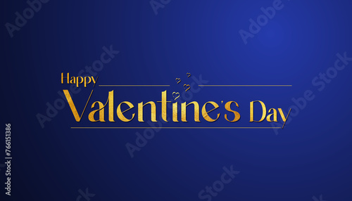 Valentines Day luxury golden font