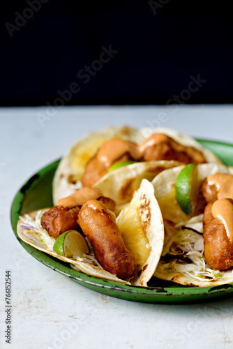Obraz na płótnie fish tacos w salonie