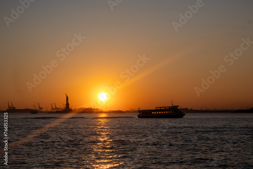 Statue of Liberty at Sunset © Corey
