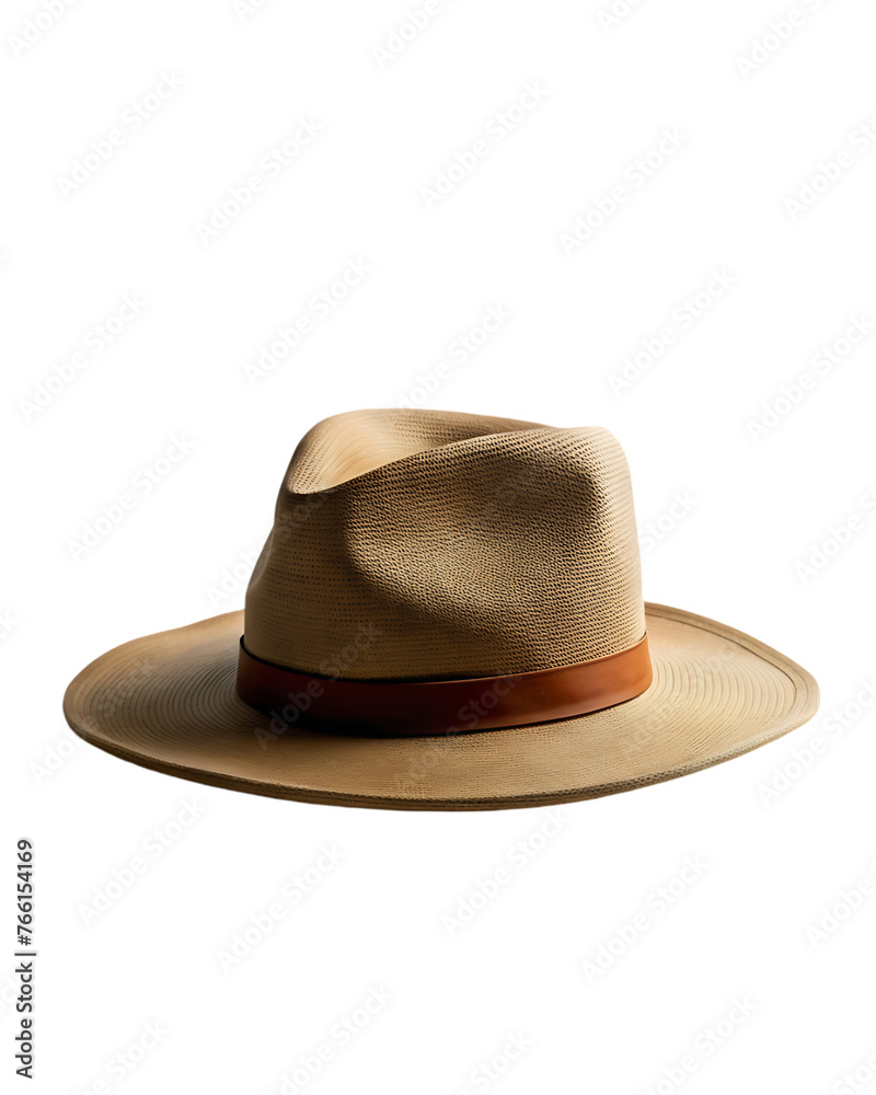3d beige hat isolated on transparent background 3d beige hat isolated on transparent background