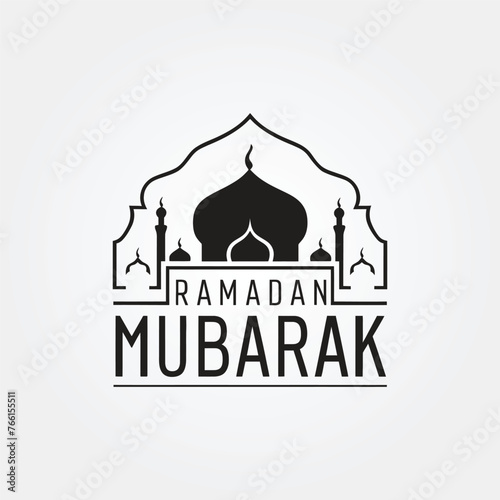 ramadan kareem vector graphics tshirt logo design social media post