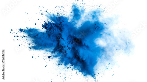 blue ink splashes , generative ai