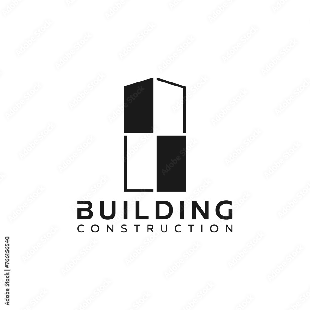 Vector logo icons building construction creative simple design Vector logo icons building construction creative simple design