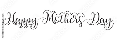 HAPPY MOTHER'S DAY lettering calligraphy banner vector. vector illustration. EPS 10