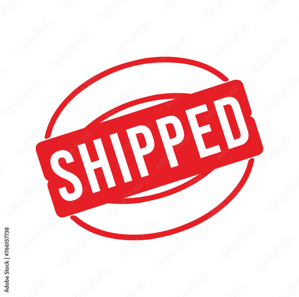 Shipped Rubber stamp design. VECTOR ILLUSTRATION. Shipped Rubber stamp design. VECTOR ILLUSTRATION.