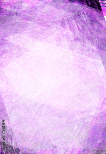 Purple background with textured transparent squares in random layers