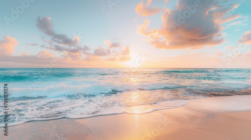 Sunset sky beach sand and landscape nature
