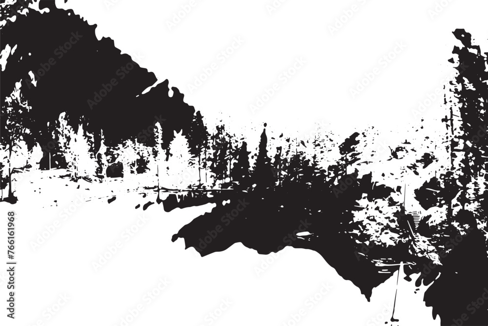 black grunge texture on white background, vector illustration grunge overlay background texture