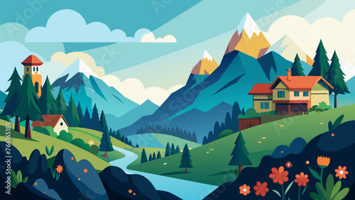Crafting an Enchanting Hill Station Scene Your Guide to Captivating Landscapes