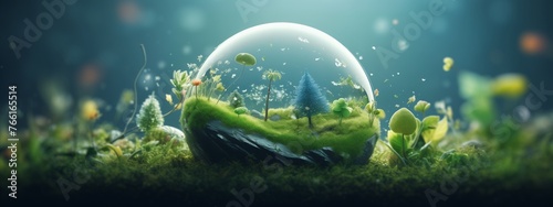 World environment and earth day concept with globe.