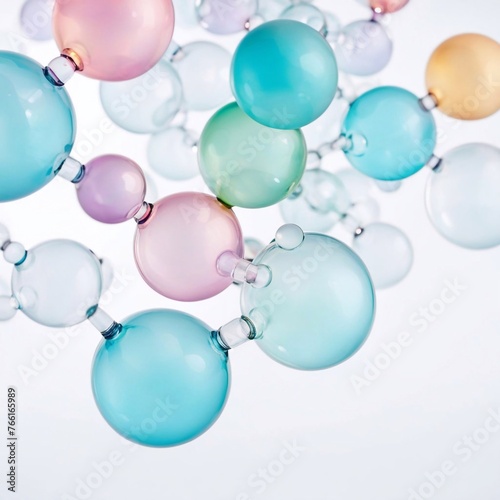 bubble abstract background, for science, beauty cosmetic,pharmaceutical generative ai art