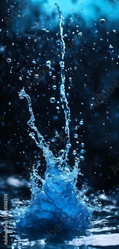 a splash of water that is being splashed with water