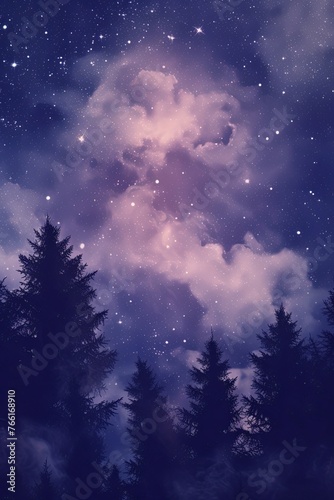 a high resolution mauve night sky texture © Celina