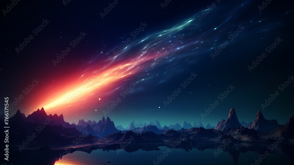 Abstract background with colorful glow