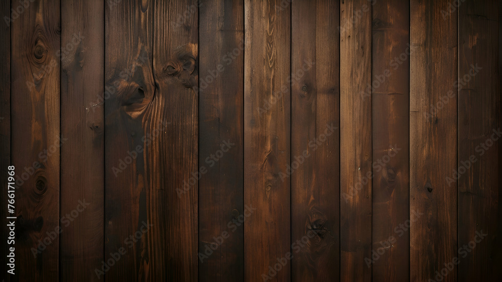 Obraz premium Old brown rustic dark grunge wooden timber wall or floor or table texture - wood background banner