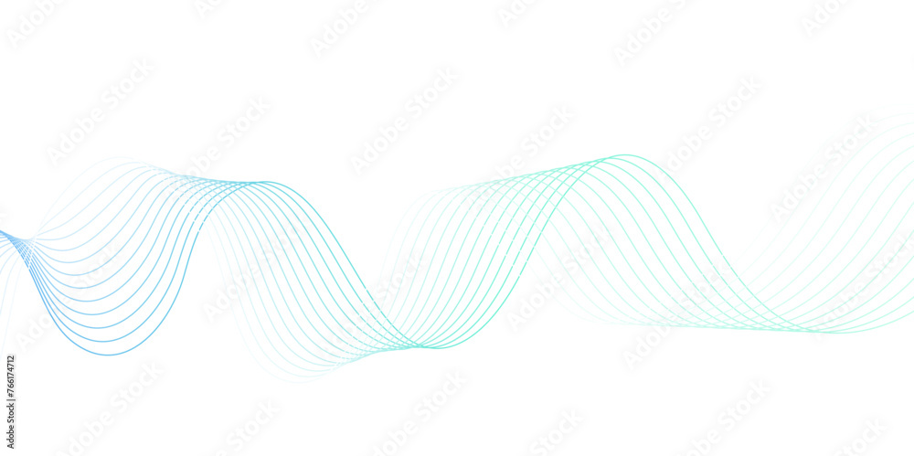 abstract wave element for design blue and white. Design template for cover, business. Abstract dynamic color lines, waves. Vector geometric backgrounds.