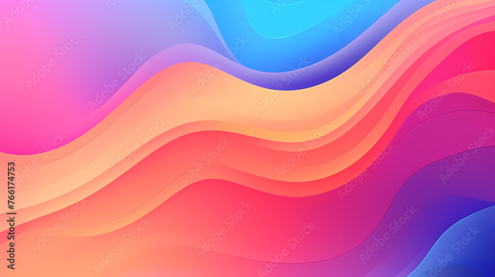 Watercolor background with various waves and wave shapes Watercolor background with various waves and wave shapes