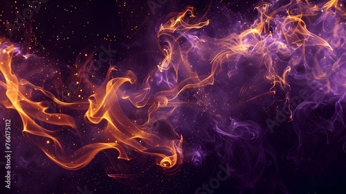 fire and flames background, generative ai image