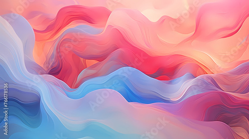 Vibrant retro abstract wavy background