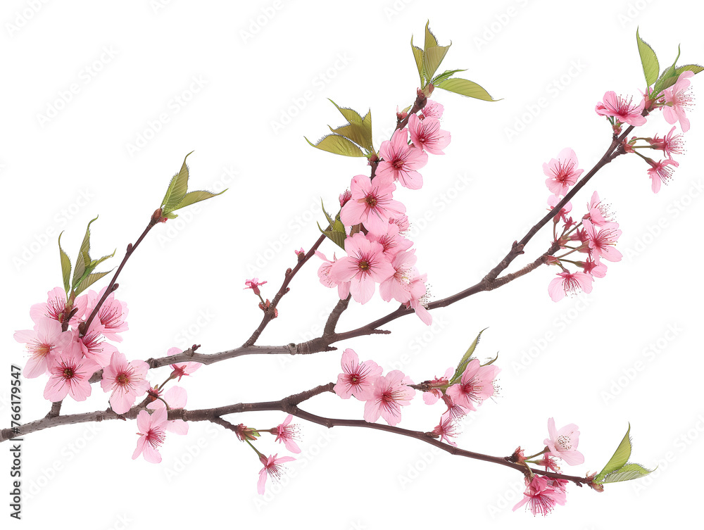 Sakura branch on transparent background Sakura branch on transparent background