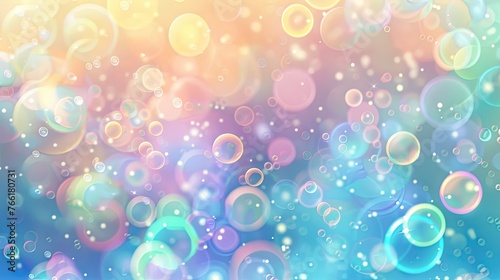 Wallpaper Mural  3D Illustration of Lovely Pastel Multicolor Gradient Blur Torontodigital.ca