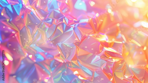 Gorgeous Pastel Gradient Blurred Background in 3D Illustration