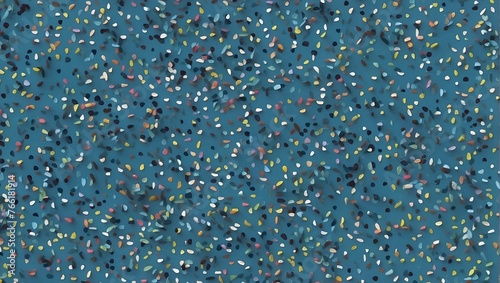 Blue colored wallpaper with sprinkles Generative AI