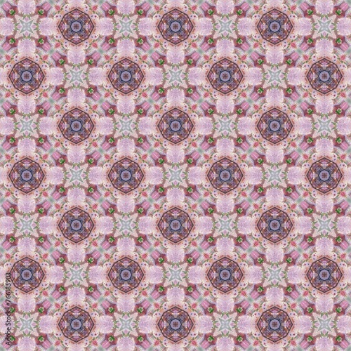 Beautiful fabric pattern  sweet pink tone  geometric pattern.