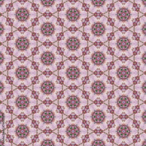  Beautiful fabric pattern, sweet pink tone, light pink flower pattern.