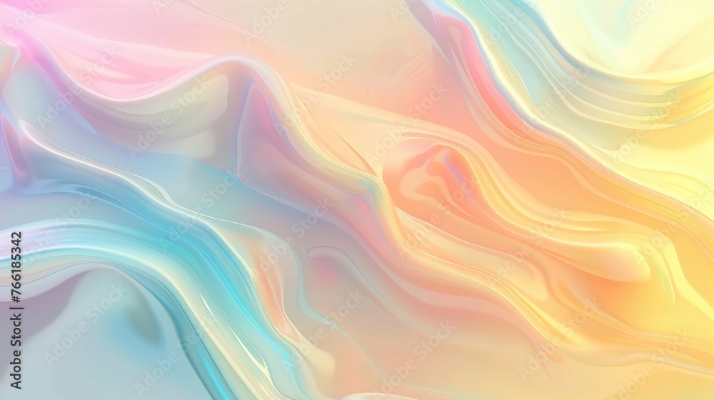 Fototapeta premium Soft Multicolor Gradient Blurred Background 3D Render
