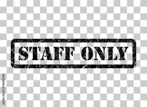 Only staff icon, danger zone symbol, safety entry person sign vector illustration