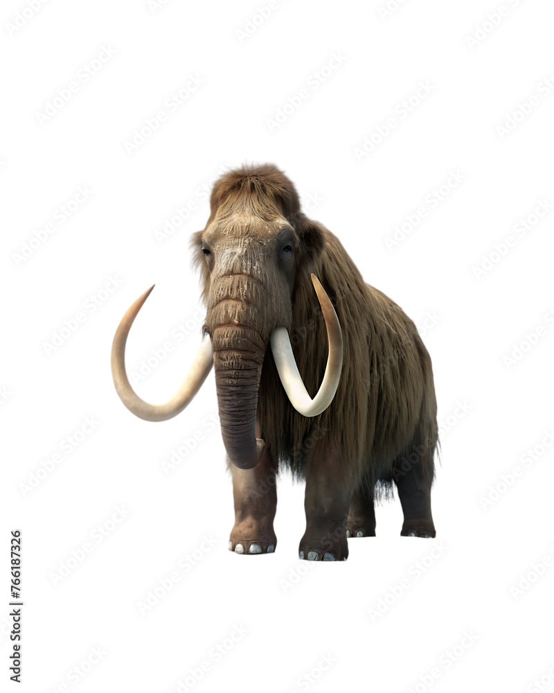 Obraz premium Mammoth isolated on transparent background