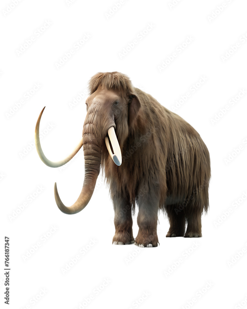Obraz premium Mammoth isolated on transparent background