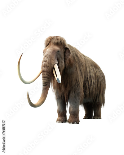 Mammoth isolated on transparent background