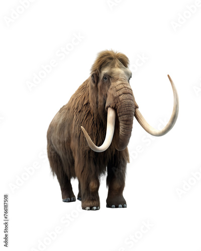 Mammoth isolated on transparent background