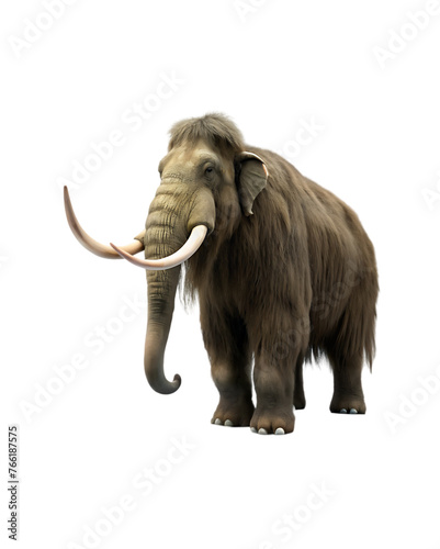 Mammoth isolated on transparent background