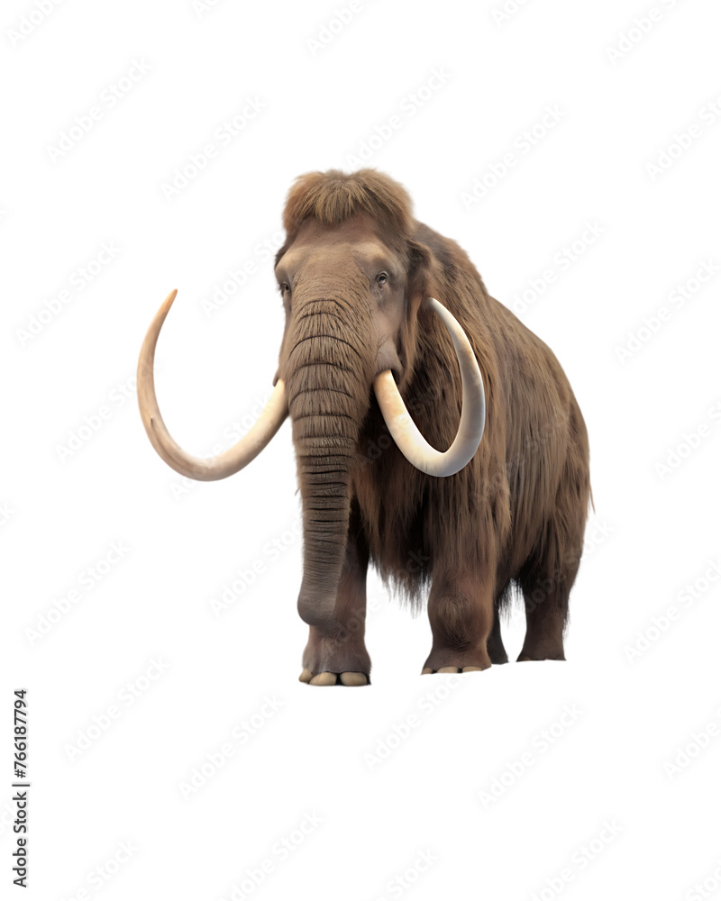 Obraz premium Mammoth isolated on transparent background