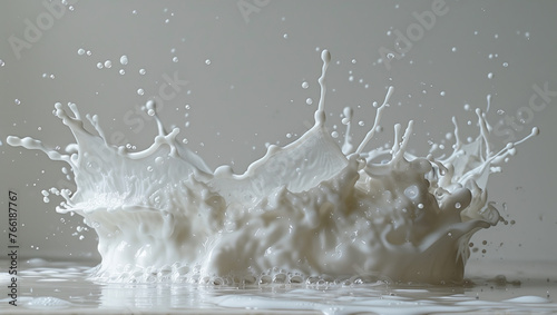 splash of milk,created with Generative AI tecnology.