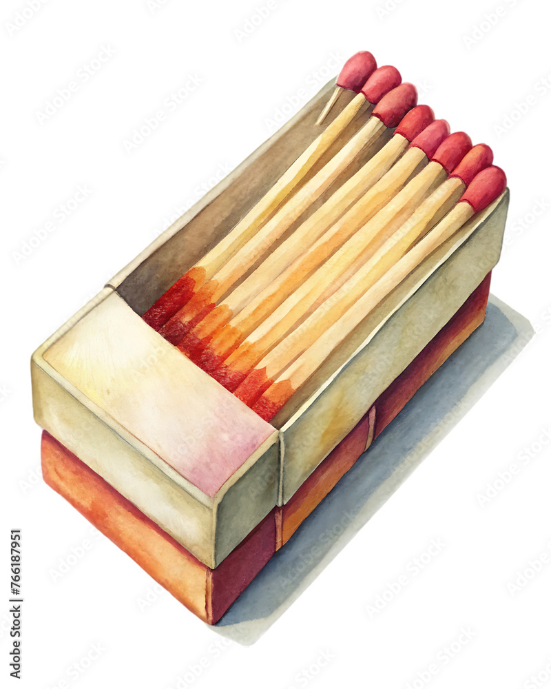 matchbox isolated on a white background matchbox isolated on a white background
