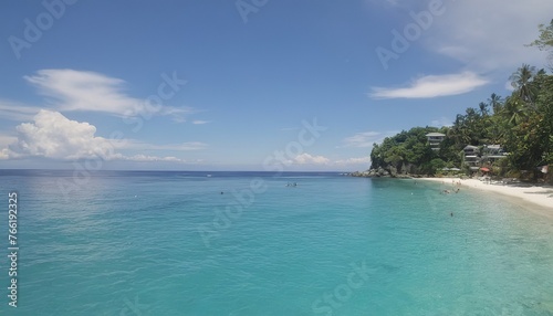 exotic diniwid beach resorts in tropical paradise boracay philippines © Emanuel