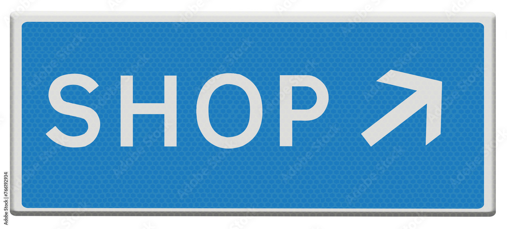 Road sign . Directions to Shop. To the right.PNG file Road sign . Directions to Shop. To the right.PNG file