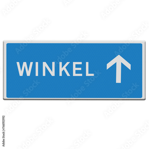 Shop / market road sign directions. Dutch. .Winkel / markt verkeersbord richtingen. Nederlands photo