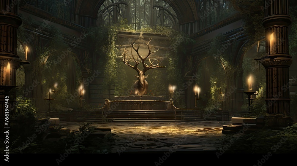 Interior of the church of the holy sepulchre. AI generated art illustration. Interior of the church of the holy sepulchre. AI generated art illustration.