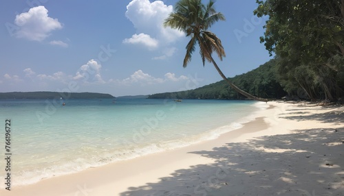 long beach in tropical paradise koh rong island near sihanoukville cambodia