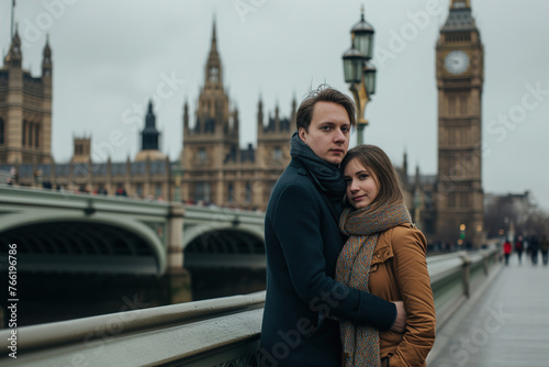 Young couple in London