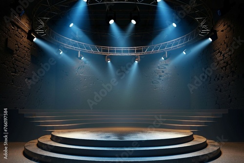 Empty stage. generative ai.