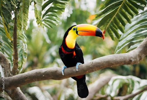 A close up of a Toucan