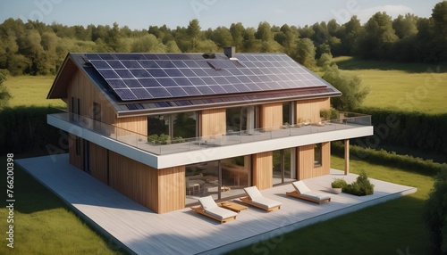 house with solarpanels