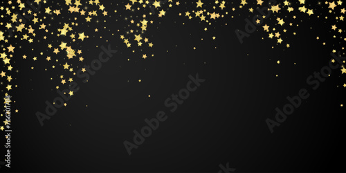 Magic stars vector overlay.  Gold stars scattered