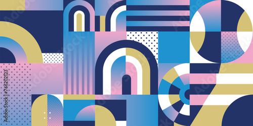 Summer Sports Games Event in Paris abstract geometric elements trendy pattern Sale gift card background winner competition congratulations flat modern design champion award travel banner